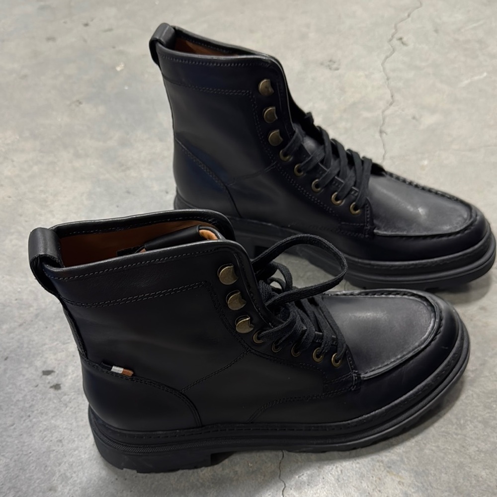 Nib! Allen Edmonds Black Leather Men's Boots-Sawyer, Size 9